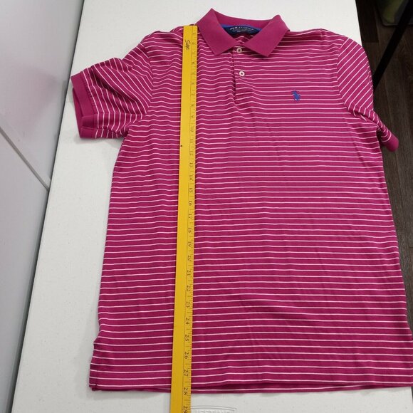 Polo Shirt Men's Medium Golf Ralph Lauren Summer Pima Cotton Pro Fit Pink - Picture 10 of 10